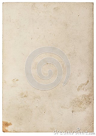 Used paper texture Worn sheet isolated white background Stock Photo
