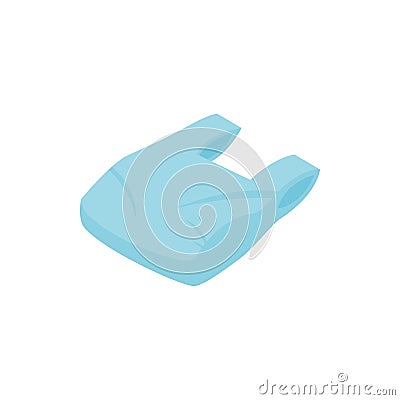 Used plastic bag icon, isometric 3d style Vector Illustration