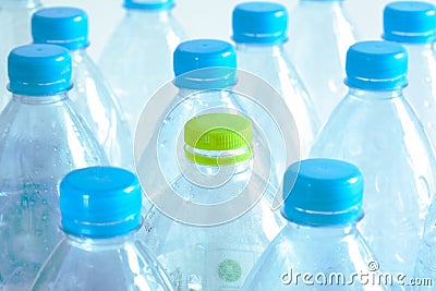 Used plastic water bottle Stock Photo