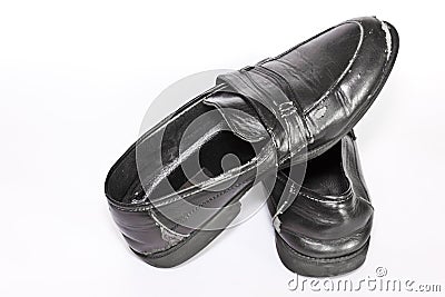 Used shoes Stock Photo