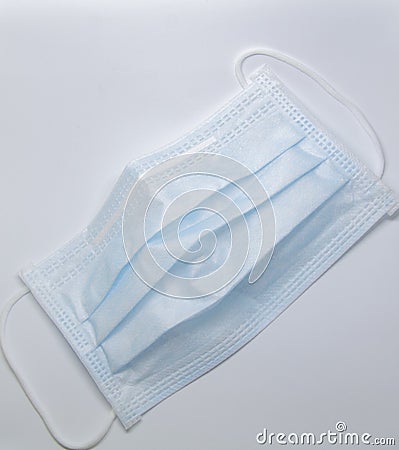 Used surgical face mask Stock Photo