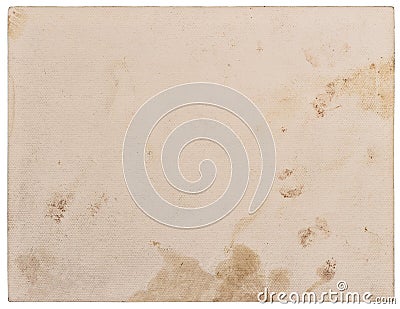 Used textured paper cardboard isolated on white background Stock Photo
