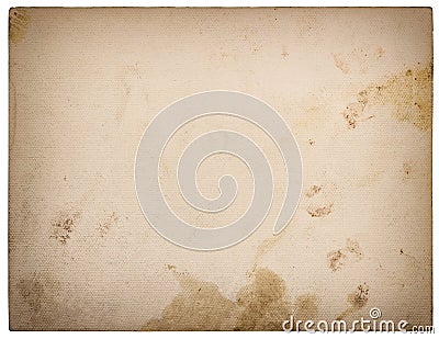 Used textured paper cardboard isolated on white. Retro style Stock Photo