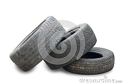 Used Tire Stock Photo