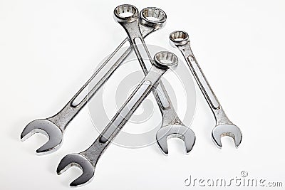 Used Wrench tool Stock Photo