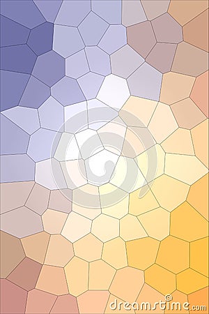 Useful abstract illustration of blue, yellow and red Big hexagon. Beautiful background for your project Cartoon Illustration