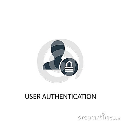 User Authentication icon. Simple element Vector Illustration