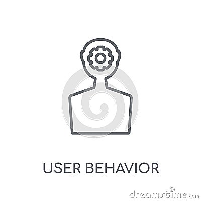 user behavior linear icon. Modern outline user behavior logo con Vector Illustration