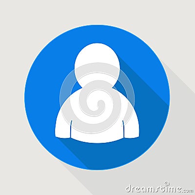 User blue icon Vector Illustration