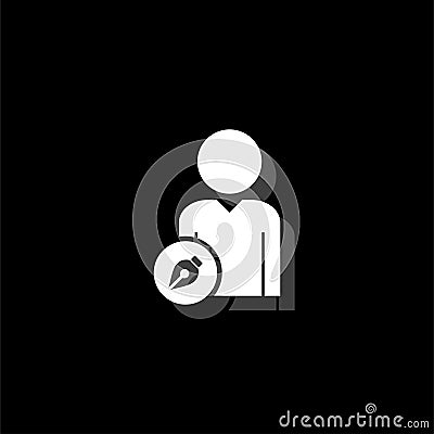 User edit icon flat Stock Photo