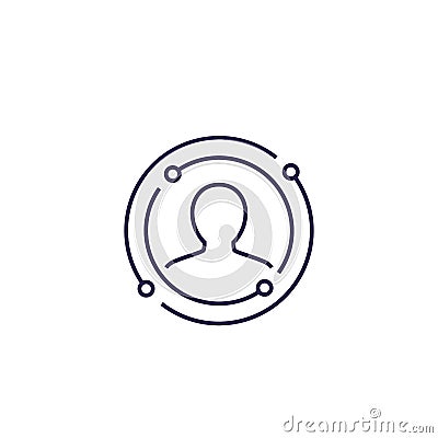 User experience vector icon Vector Illustration