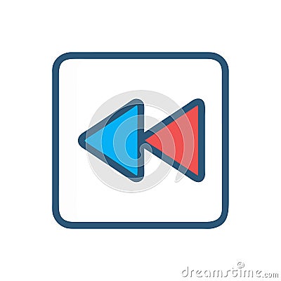 User-Friendly Reorder Button Interface Icon Vector Illustration