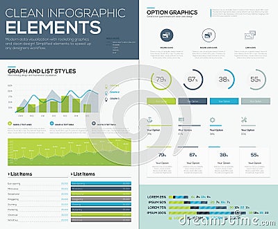 User inteface vector elements to infographics and visualize data Vector Illustration