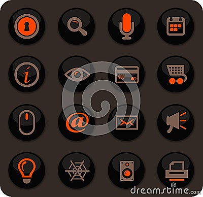 User interface icons set Vector Illustration