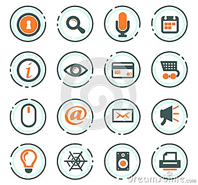 User interface icons set Vector Illustration