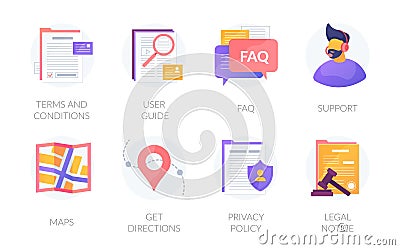 User interface vector icons set Vector Illustration