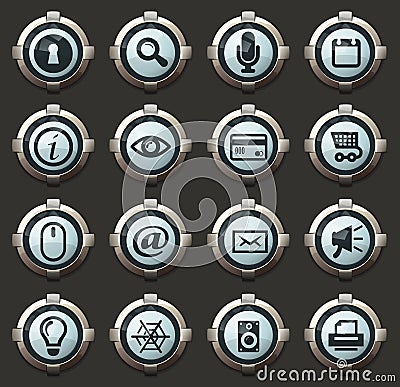 User interface icons set Vector Illustration