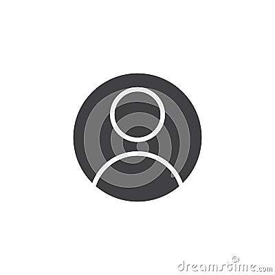 User person vector icon Vector Illustration