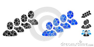 User Queue Composition Icon of Round Dots Stock Photo