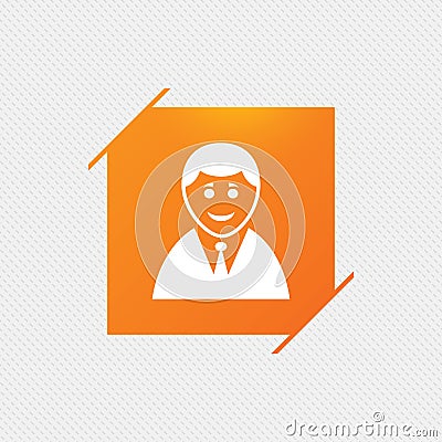 User sign icon. Person symbol. Stock Photo