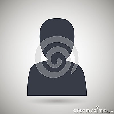 user silhouette design Cartoon Illustration