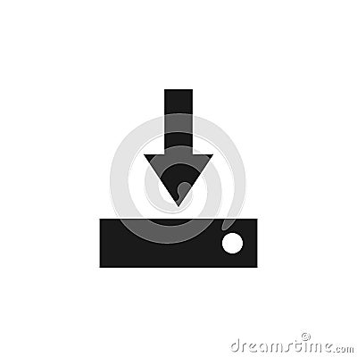 user software install icon. Signs and symbols can be used for web, logo, mobile app, UI, UX Stock Photo