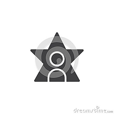 User star vector icon Vector Illustration