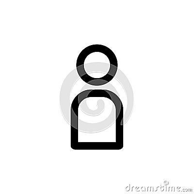 user line style icon. vector illustration. Vector Illustration