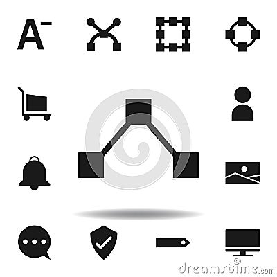 user website anchor icon. set of web illustration icons. signs, symbols can be used for web, logo, mobile app, UI, UX Cartoon Illustration