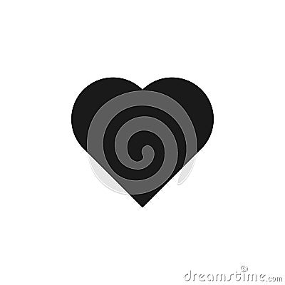 user website heart icon. Signs and symbols can be used for web, logo, mobile app, UI, UX Stock Photo