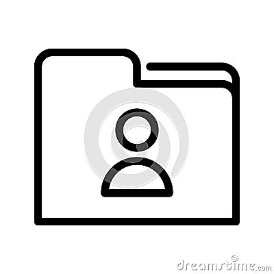 Users icon vector. Data archive illustration sign. Database symbol. User data logo. Vector Illustration
