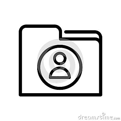 Users icon vector. Data archive illustration sign. Database symbol. User data logo. Vector Illustration