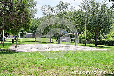 volleyball field Stock Photo