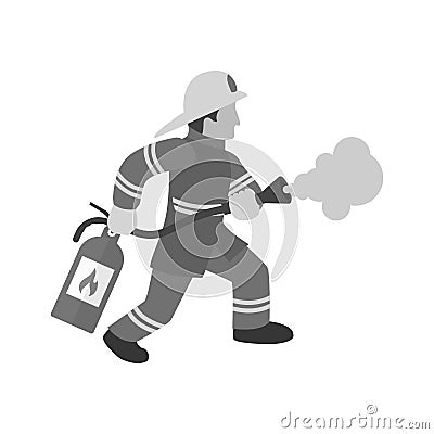 Using Extinguisher Vector Illustration