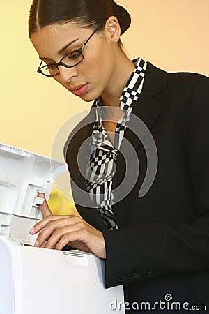 Using Xerox ljkl Stock Photo