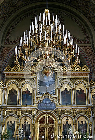 Uspenski Russian Orthodox cathedral, Finland Stock Photo