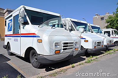 USPS postal vehicle Editorial Stock Photo