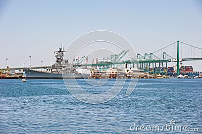 USS Battleship IOWA BB61 Editorial Stock Photo