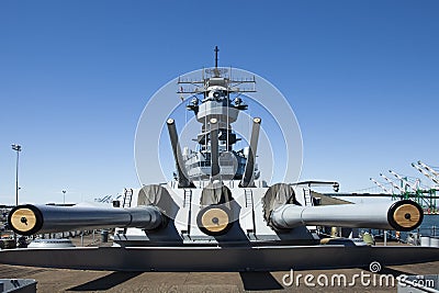 USS Iowa Museum Ship Editorial Stock Photo