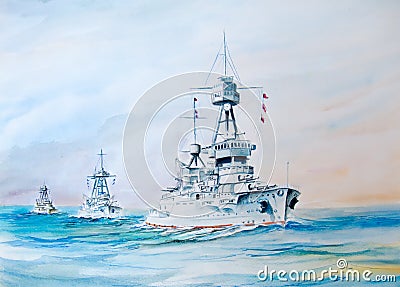 USS Oklahoma Stock Photo