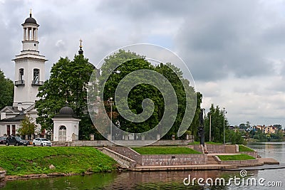 Ust-Izhora, Church of the Holy Prince Alexander Nevsky Editorial Stock Photo