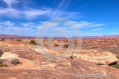 Utah-Canyonlands National Park-Needles District Stock Photo