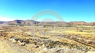 Utah Landscape high desert washes mesa sandstone foothills Stock Photo