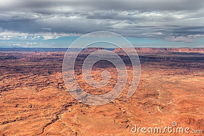 Utah-Needles Overlook-view of Canyonlands National Park Stock Photo