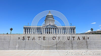 Utah State Capitol Building in Salt Lake City Editorial Stock Photo