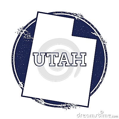 Utah vector map. Vector Illustration