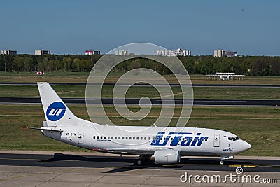 UTAir Boeing 737-500 at Berlin Tegel airport Editorial Stock Photo