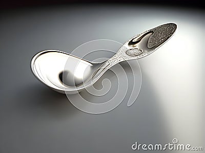 Utensil Aesthetics: A Visual Journey with Spoons Stock Photo