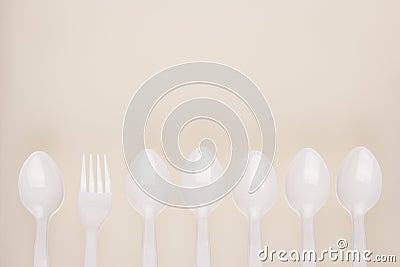 Utensil board background Stock Photo