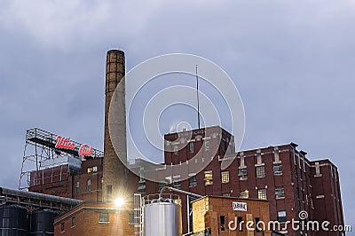 UTICA, NY, USA - OCT. 03, 2018: F.X. Matt Brewing Company is a family-owned brewery in Utica, New York. It is the fourth oldest fa Editorial Stock Photo